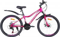 Велосипед 24 "AVENGER C243DW розовый/неоновый/серый рама 13