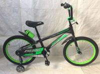 Велосипед 20 "ZIGZAG" CROSS черный/зеленый