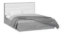 Кровать Миранда Тип-1 (1600) Дуб гамильтон/ Белый глянец