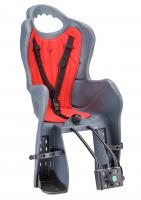 Кресло для ребенка на раму пласт.LUGINO серо-красное БТ