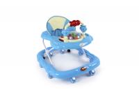 Ходунки "Маленькие друзья", 8 силиконовых колес, музыка, свет, игрушки,голубой