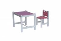 Набор игровой мебели PIXY (стол+стул) (розовый)