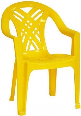 Кресло пластиковое N6 Престиж-2, цвет: желтый