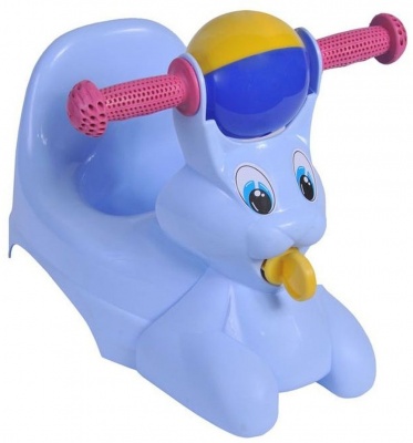 Горшок-игрушка Little Angel Зайчик, цвет: голубой