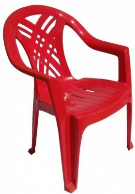 Кресло пластиковое N6 Престиж-2, цвет: красный