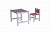 Набор игровой мебели PIXY (стол+стул) (розовый)